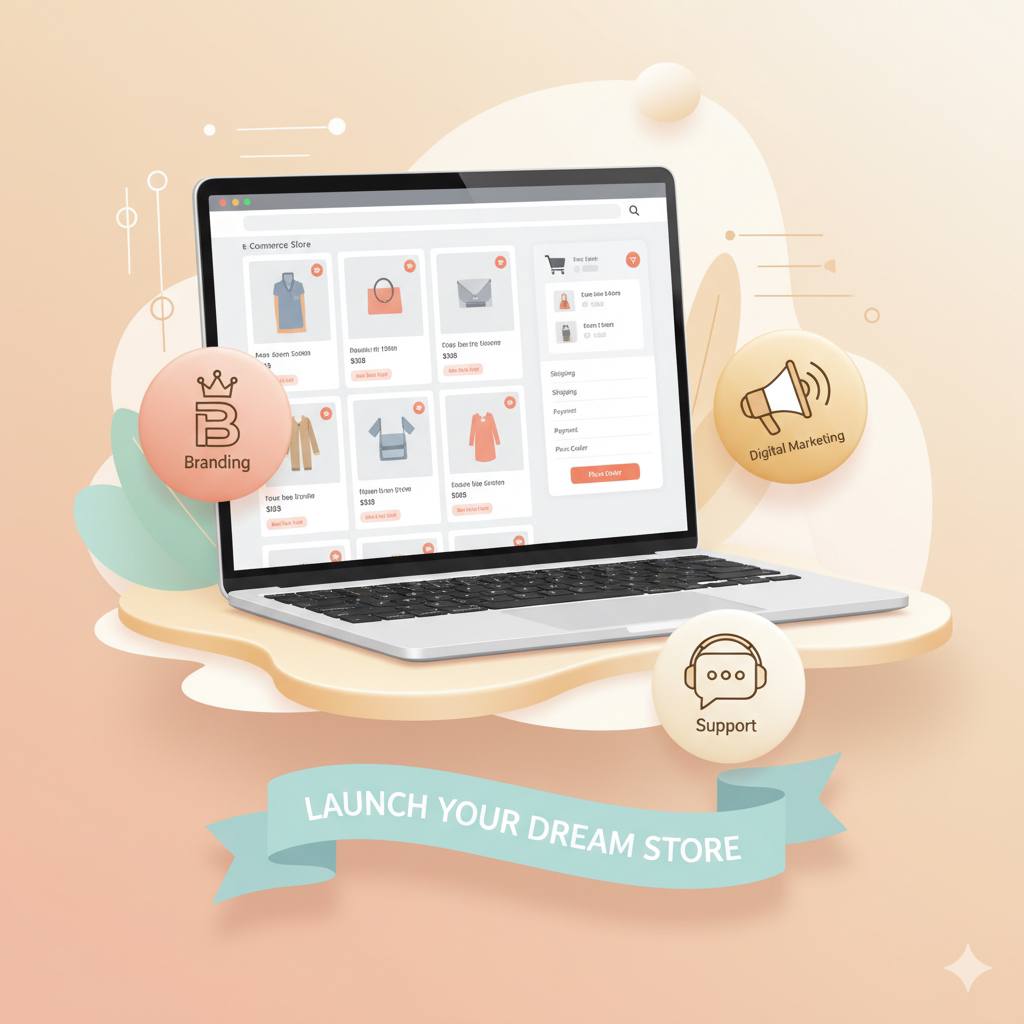 انشاء متجر الكتروني متكامل